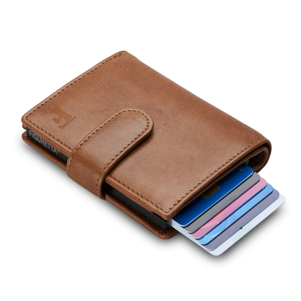 Figuretta Large Wallet Cognac