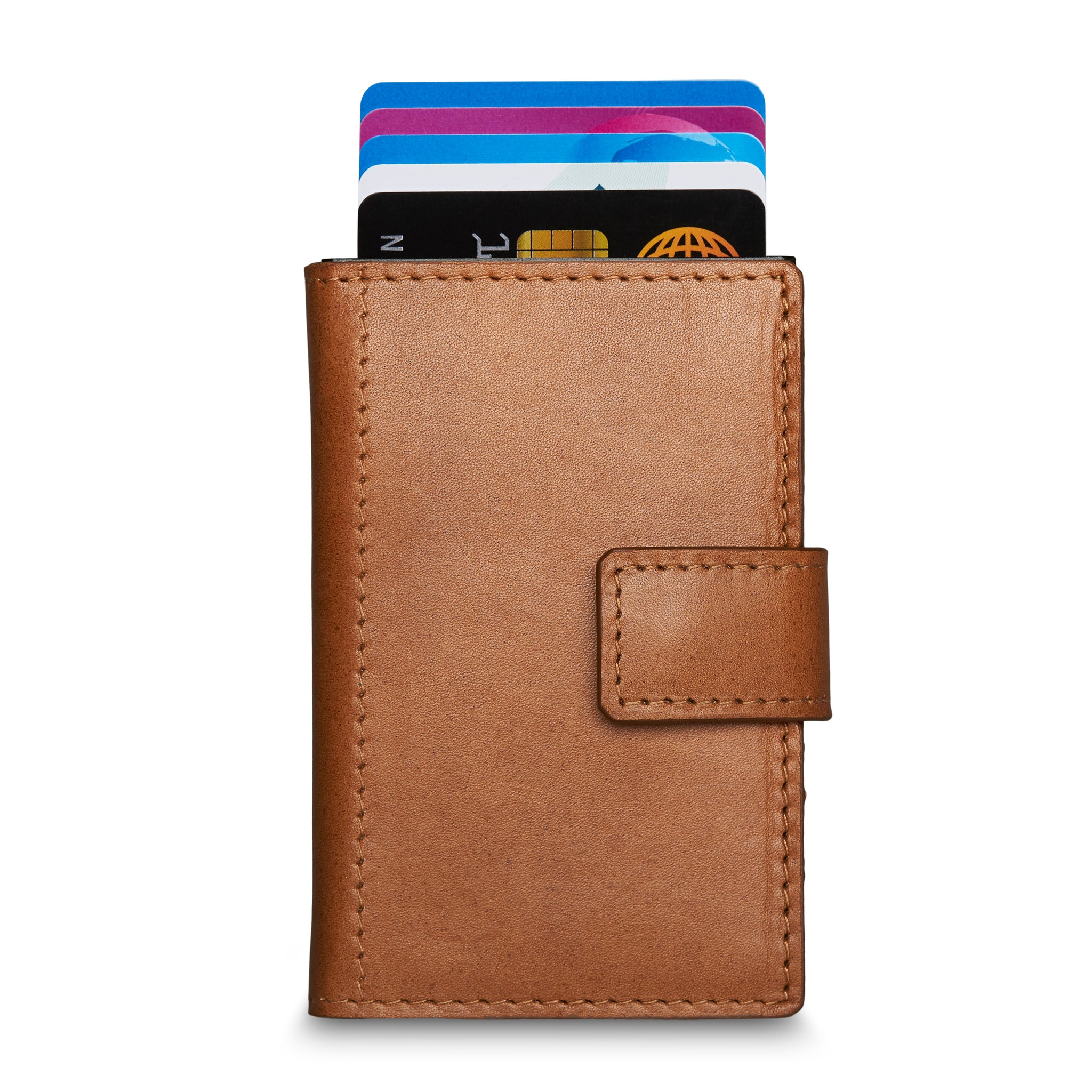 Figuretta Mini Wallet Cognac