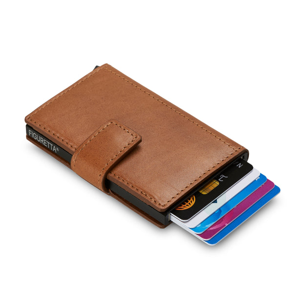 Figuretta Mini Wallet Cognac