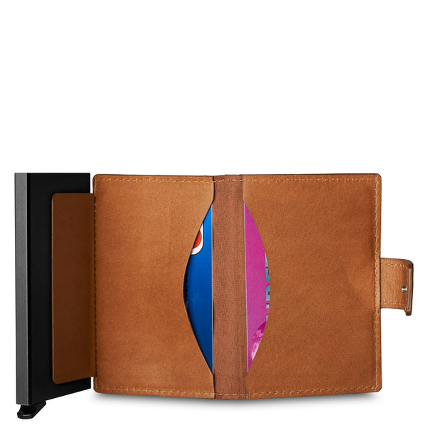 Figuretta Mini Wallet Cognac