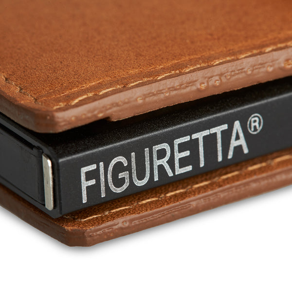 Figuretta Mini Wallet Cognac